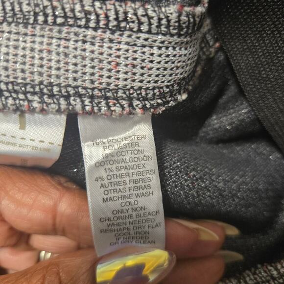 Loft Women’s Tweed A-Line Skirt Size Medium Preppy Career Office Wear - Picture 5 of 5